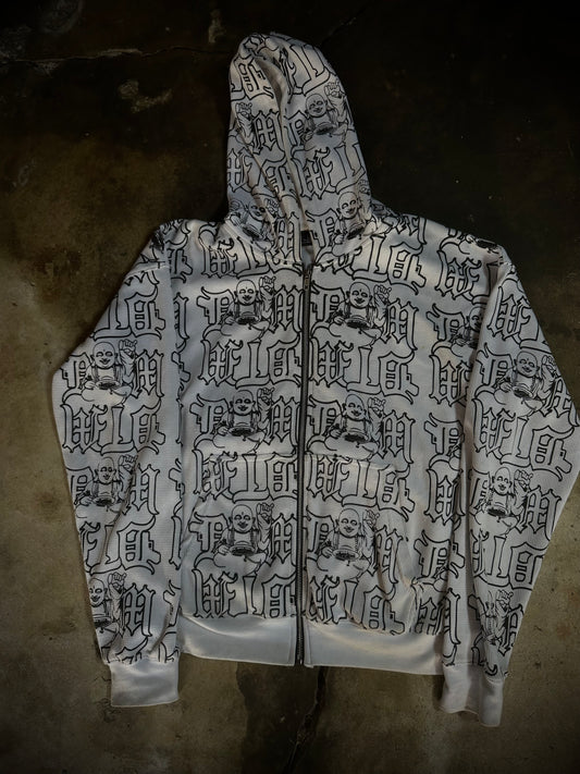 DTM - White Thermal Zip Up
